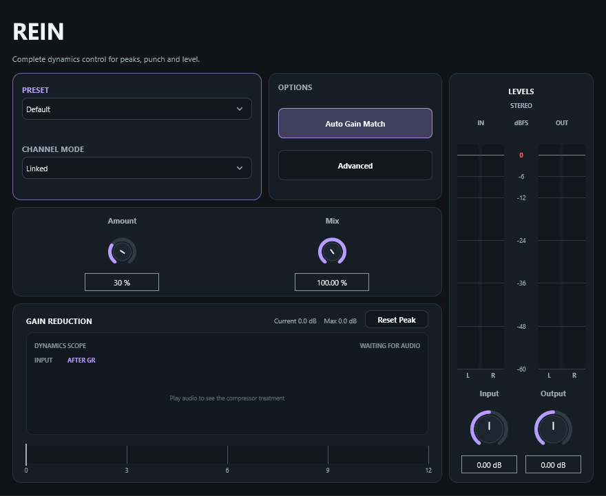 REIN interface screenshot